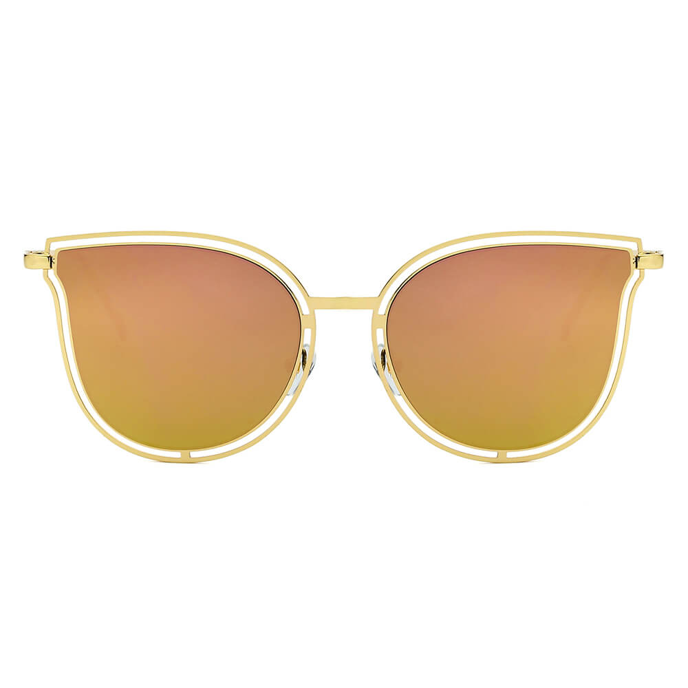 DUNDEE | Women Round Cat Eye Fashion Sunglasses-1