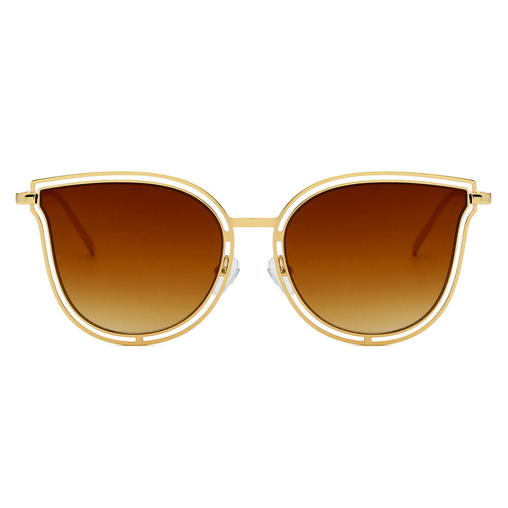 DUNDEE | Women Round Cat Eye Fashion Sunglasses-3