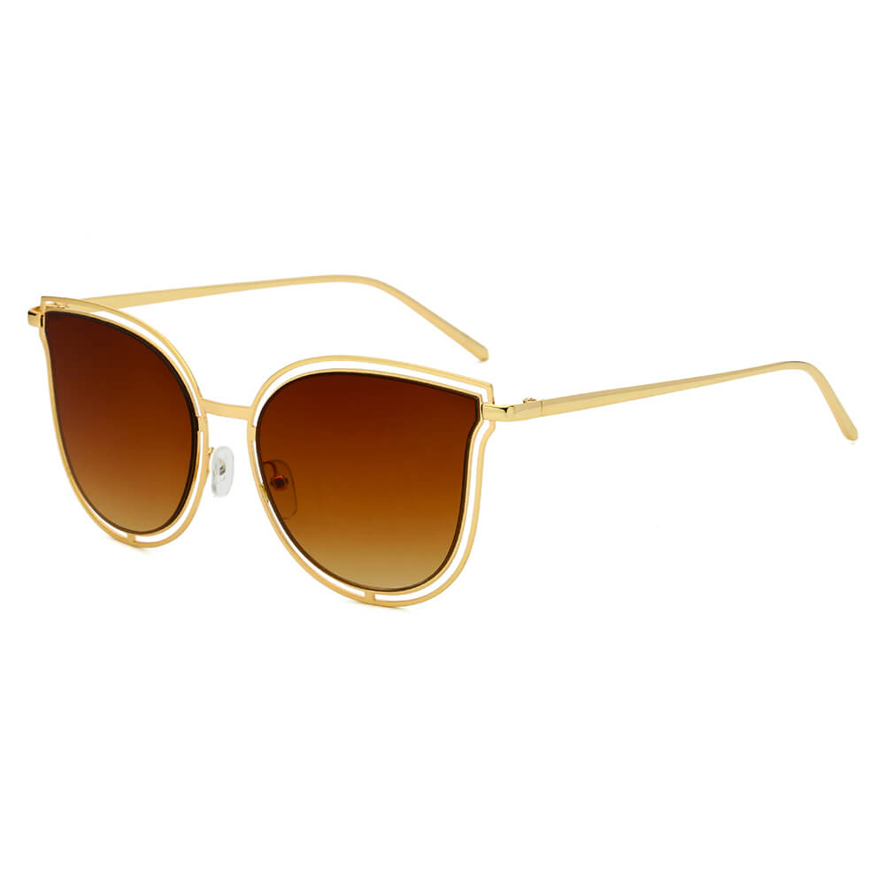 DUNDEE | Women Round Cat Eye Fashion Sunglasses-2