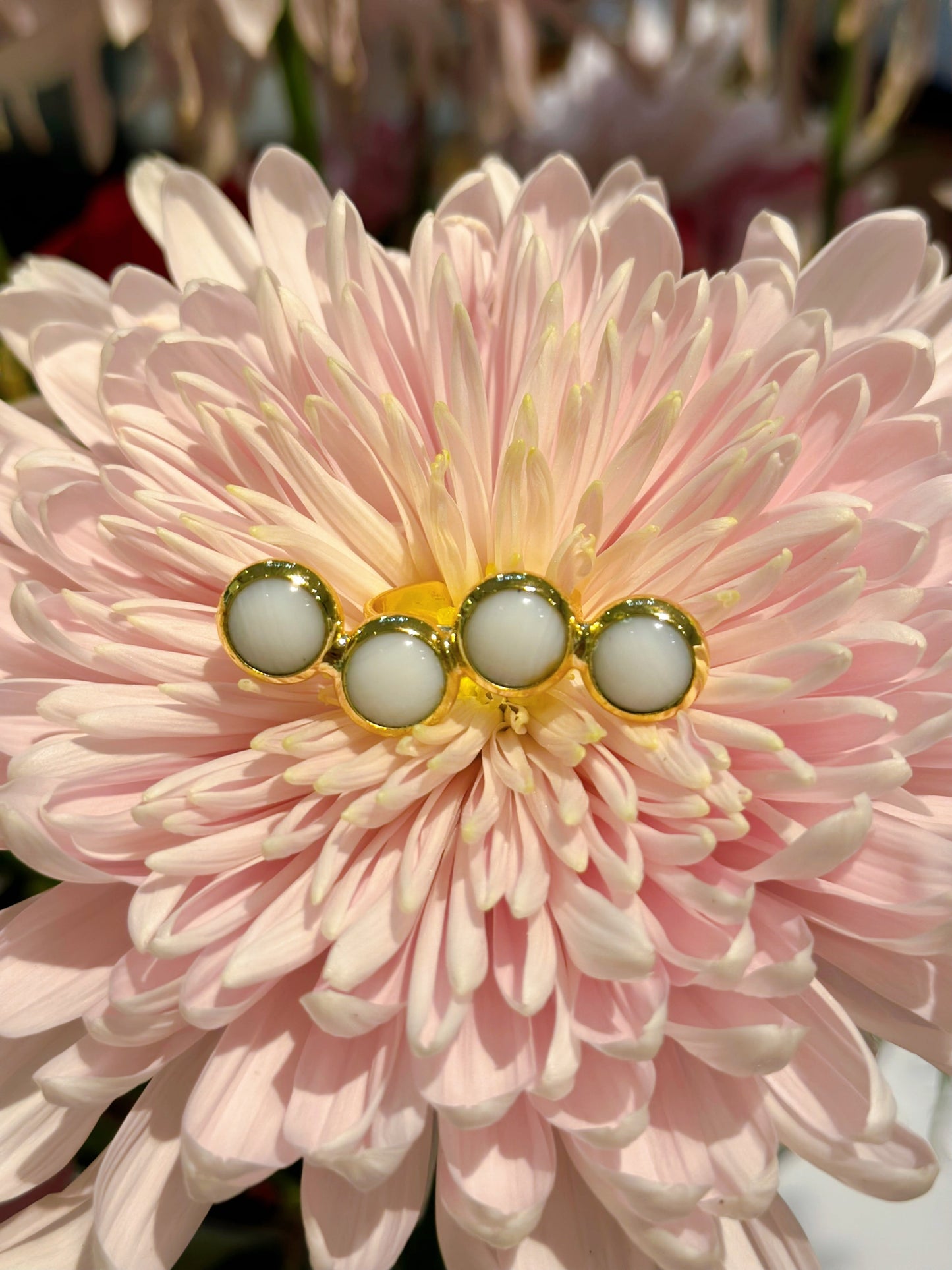 White Stone Ring Cuff-1