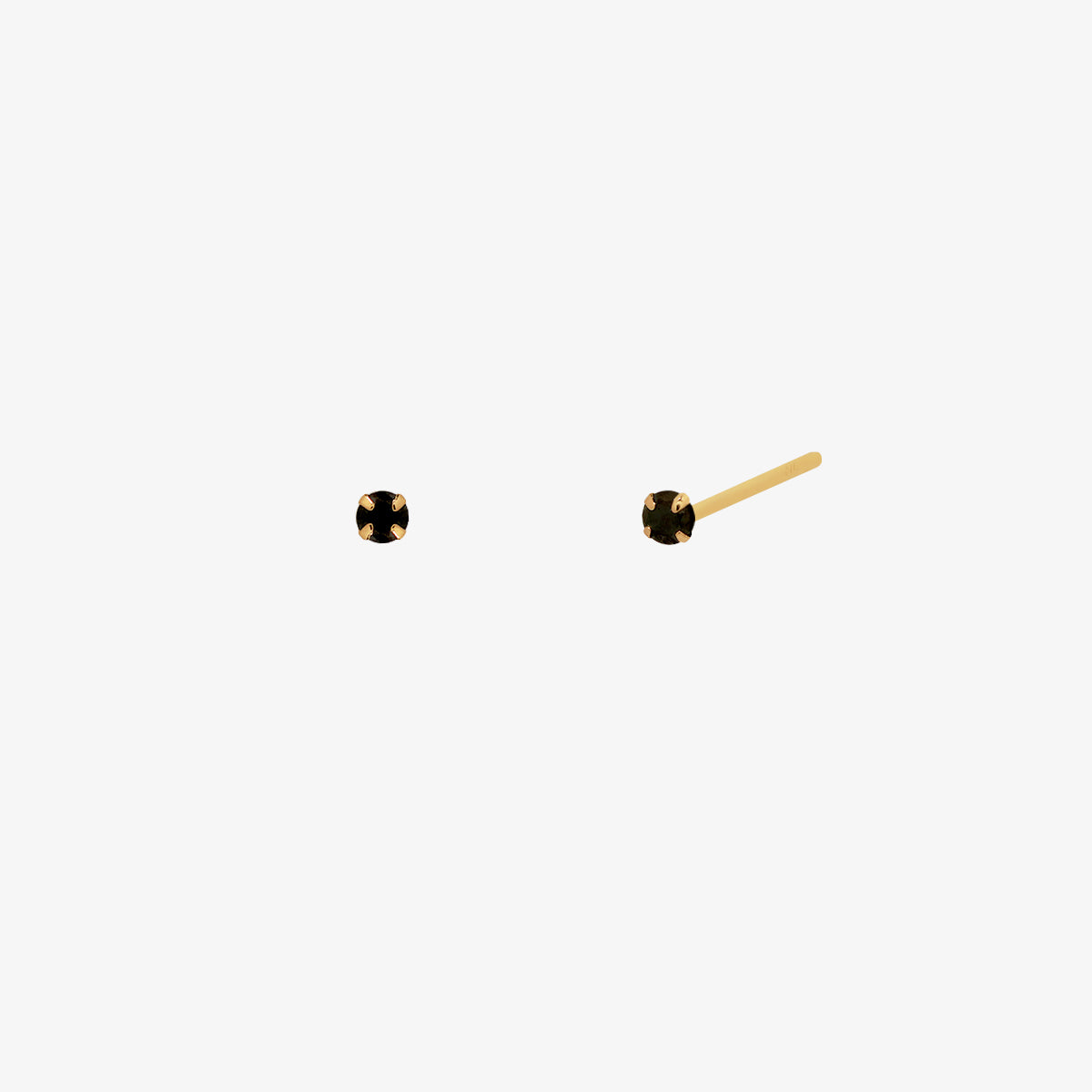 Black onyx 3mm studs-0