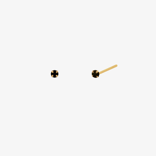 Black onyx 3mm studs-0
