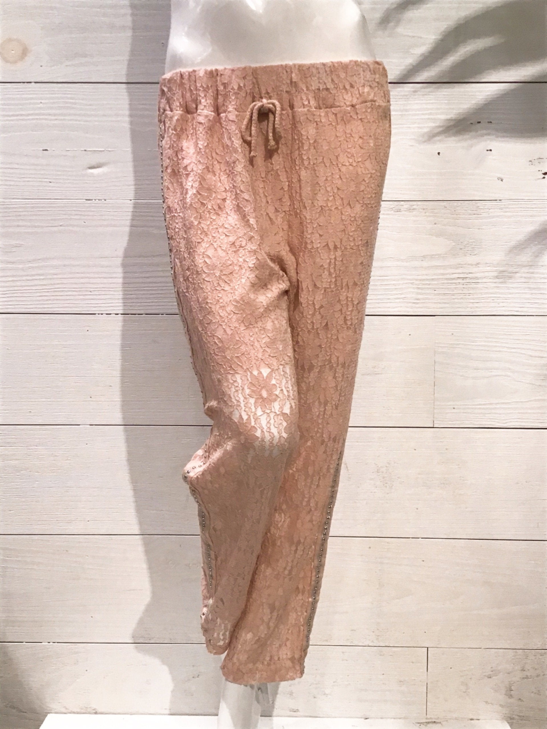 Blush Lace Italian Pant-1