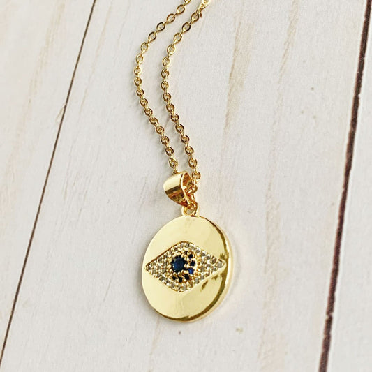 Sapphire Eye Necklace-0