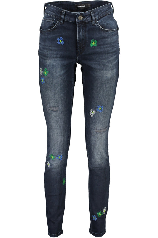 DESIGUAL WOMEN'S DENIM JEANS BLUE-0