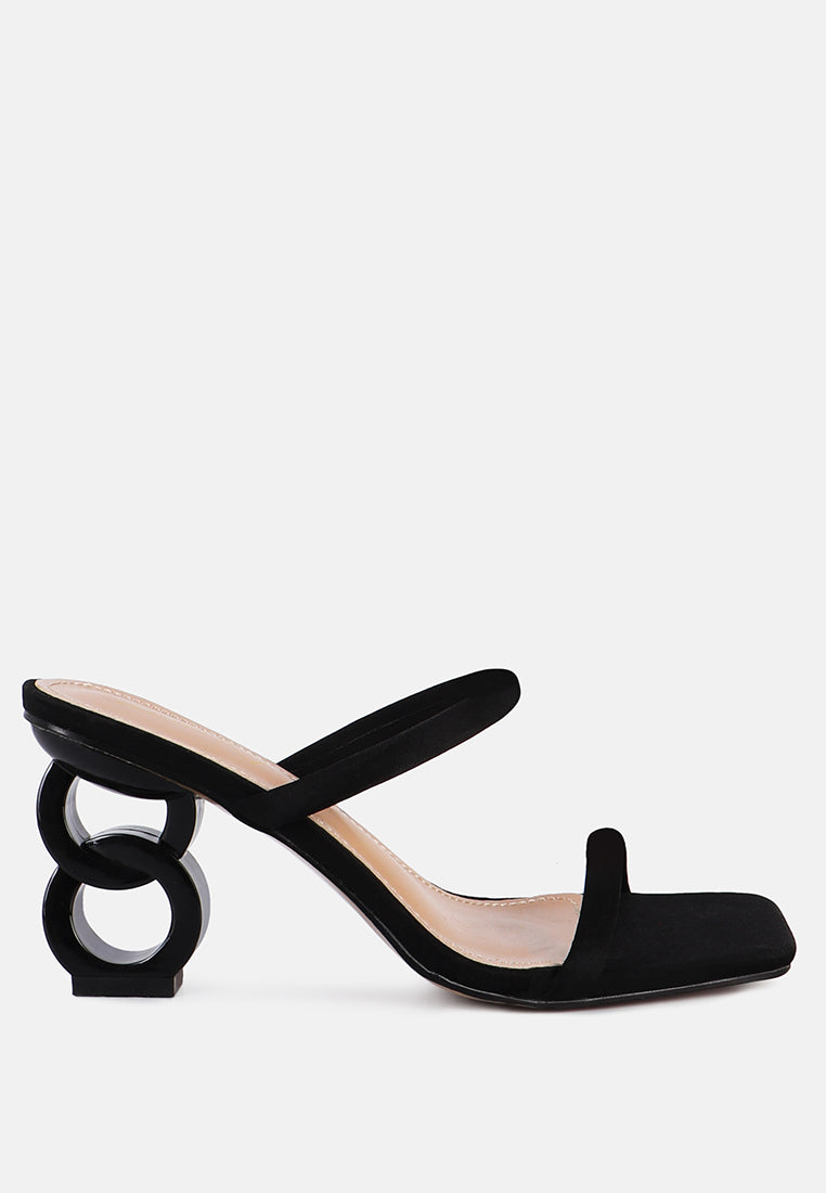 Downtown Double Strap Fantasy Heel Sandals-6