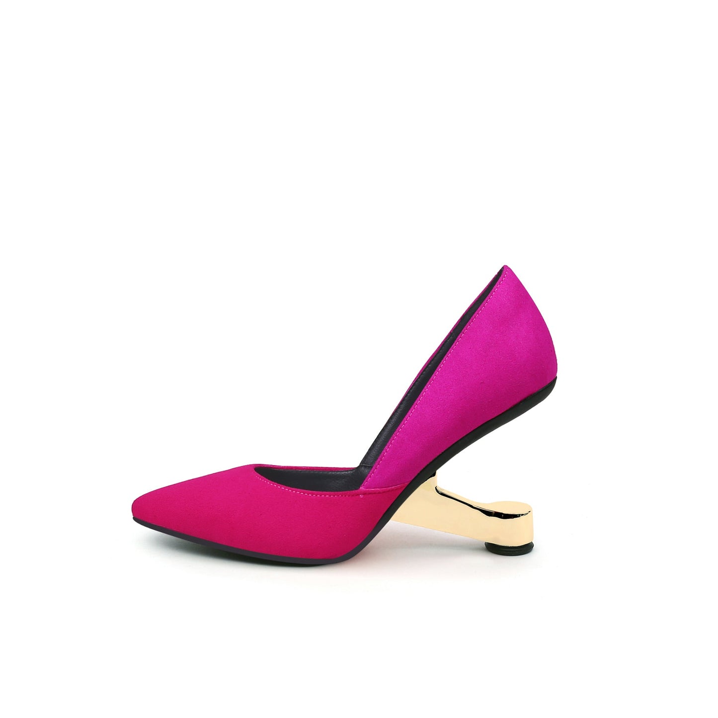 Full Bloom Velvet D Orsay Pumps-5