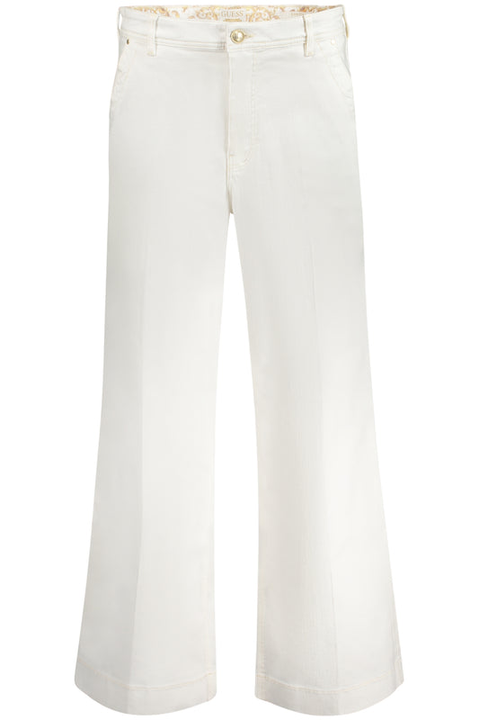 GUESS JEANS WOMEN'S WHITE DENIM JEANS-0