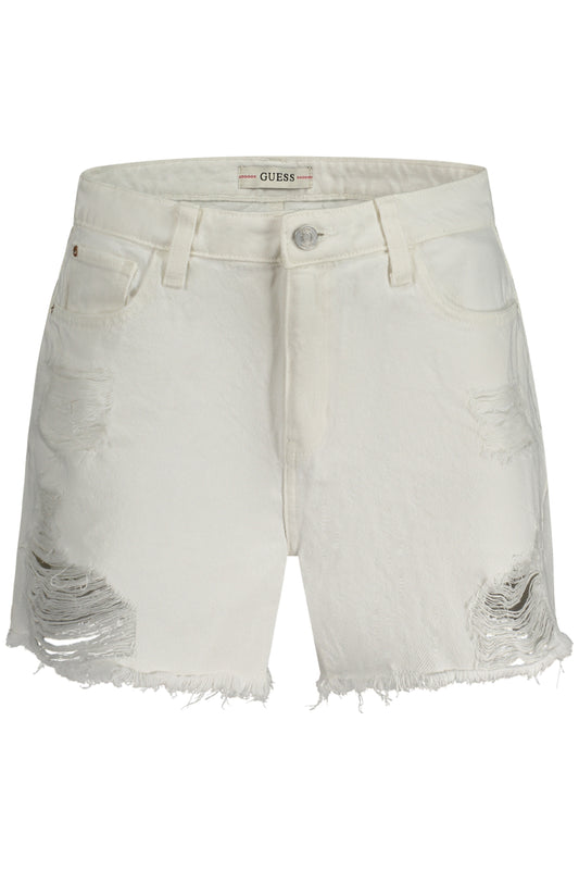 GUESS JEANS WOMEN'S SHORT JEANS WHITE-0