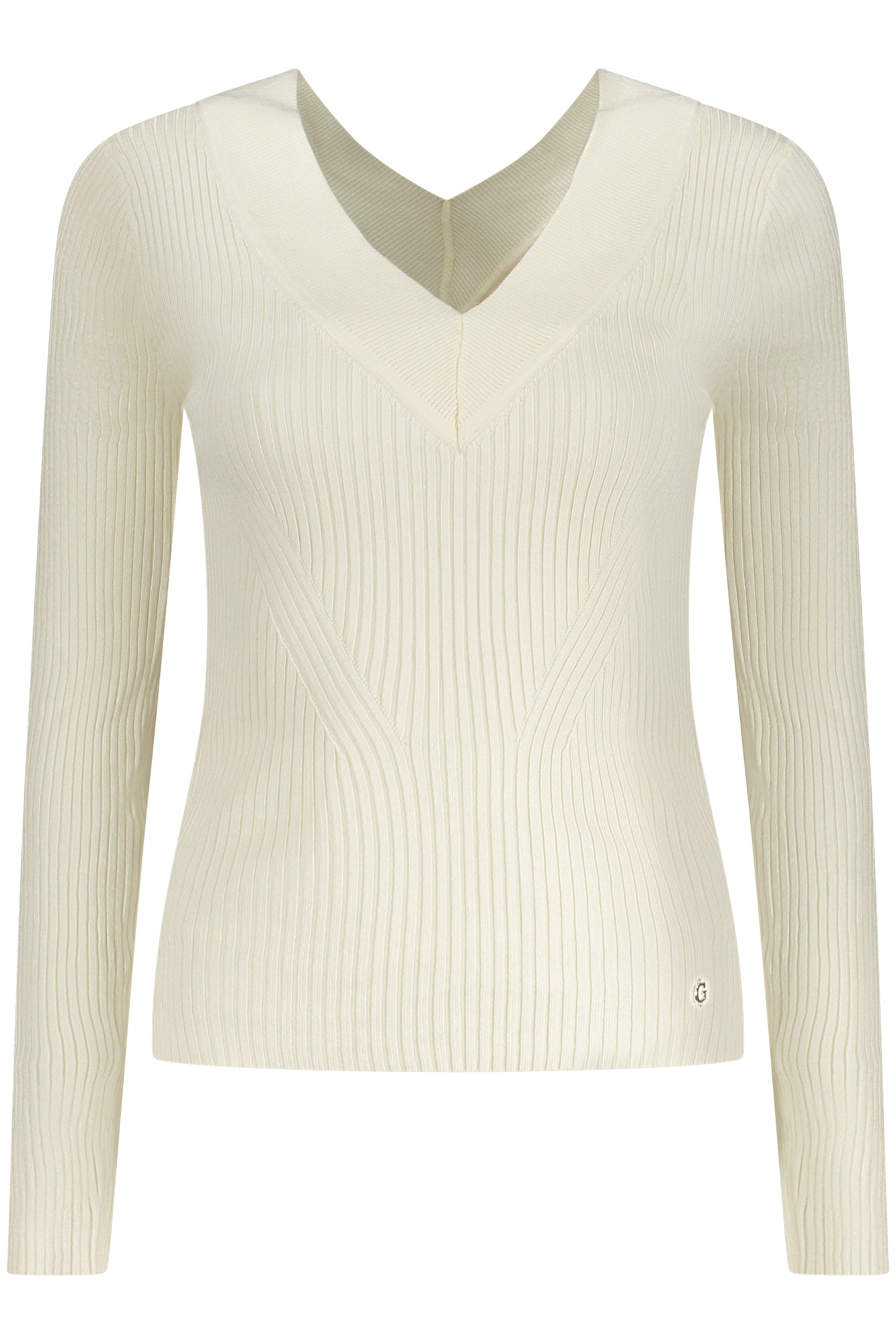 GUESS JEANS WOMEN'S WHITE SWEATER-0