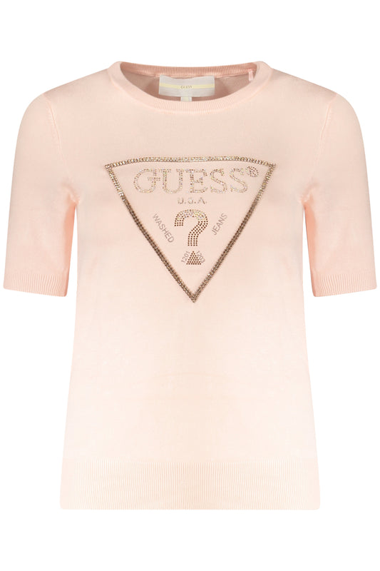 GUESS JEANS WOMEN'S PINK SWEATER-0