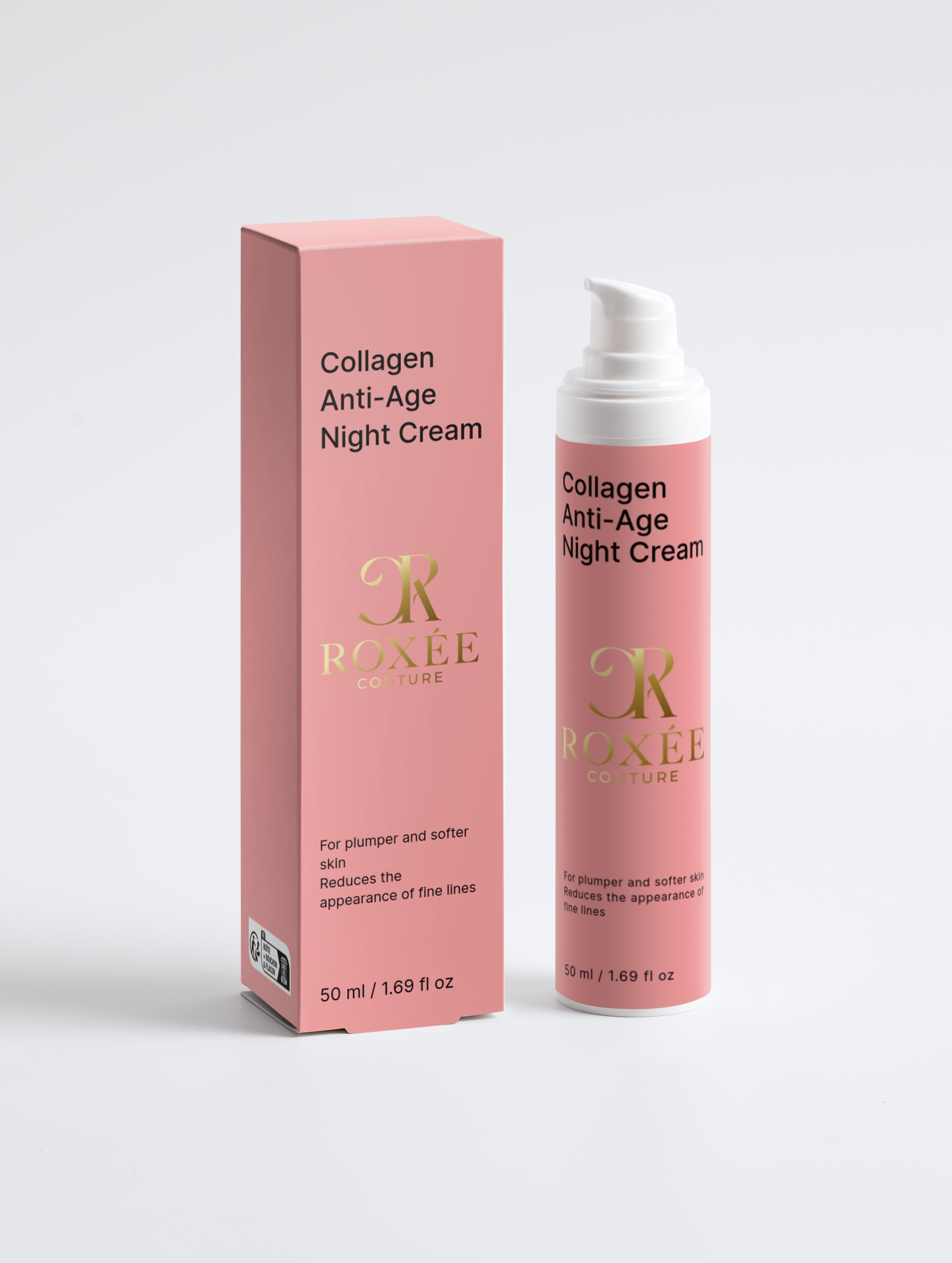 Collagen Anti-Age Night Cream Roxee Couture Skincare