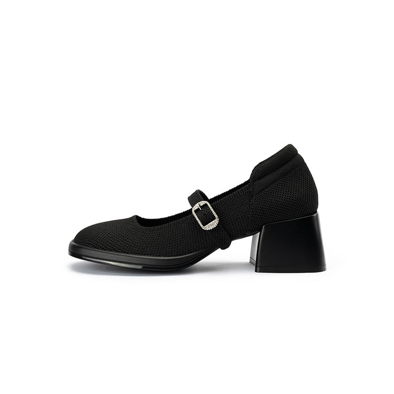 Lafayette Square Toe Block Heel Mary Jane Pumps-0