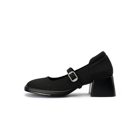 Lafayette Square Toe Block Heel Mary Jane Pumps-0
