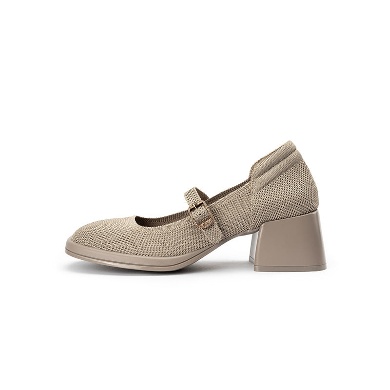 Lafayette Square Toe Block Heel Mary Jane Pumps-7