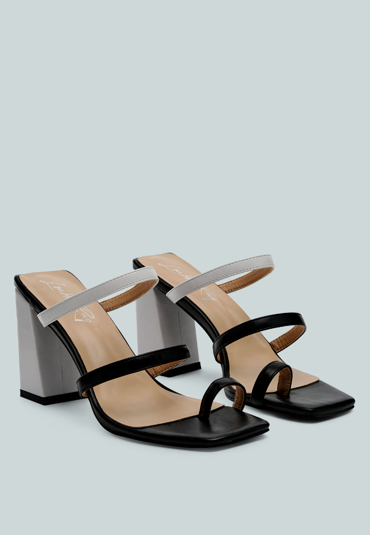 Marve Color Block Heeled Sandals-1