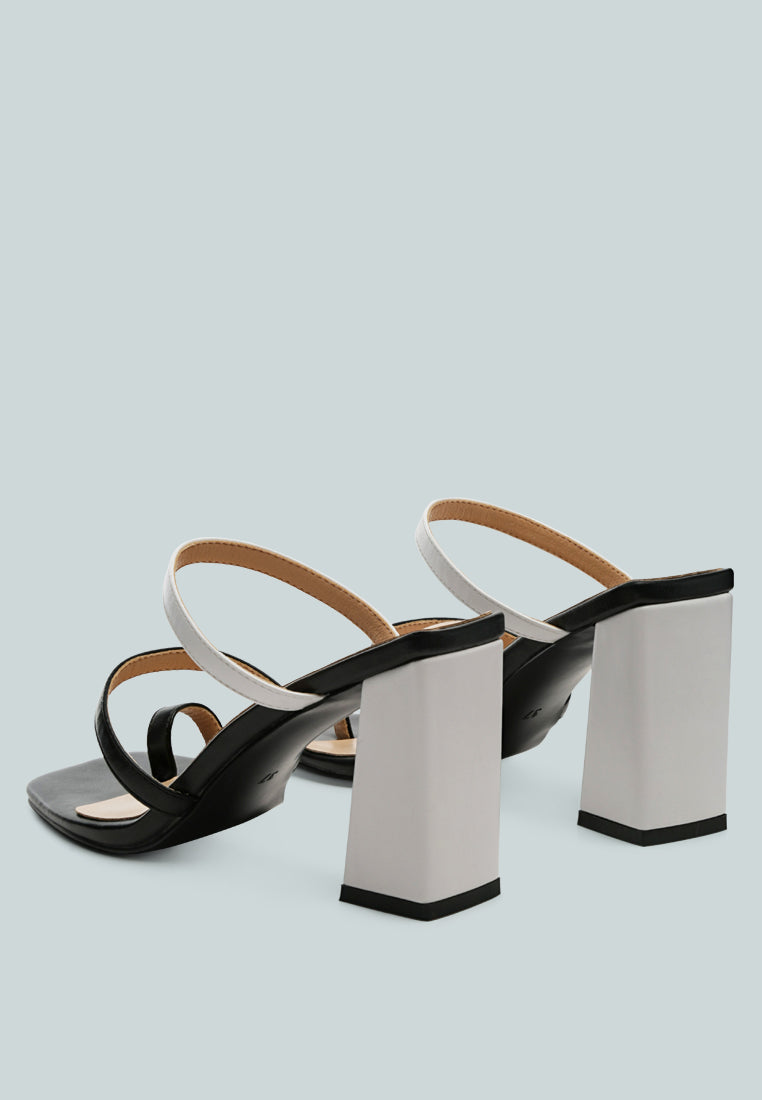 Marve Color Block Heeled Sandals-2
