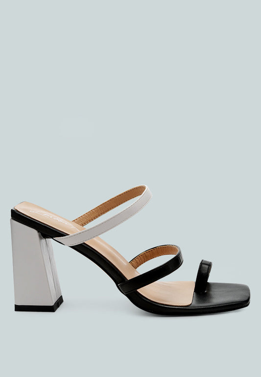 Marve Color Block Heeled Sandals-0