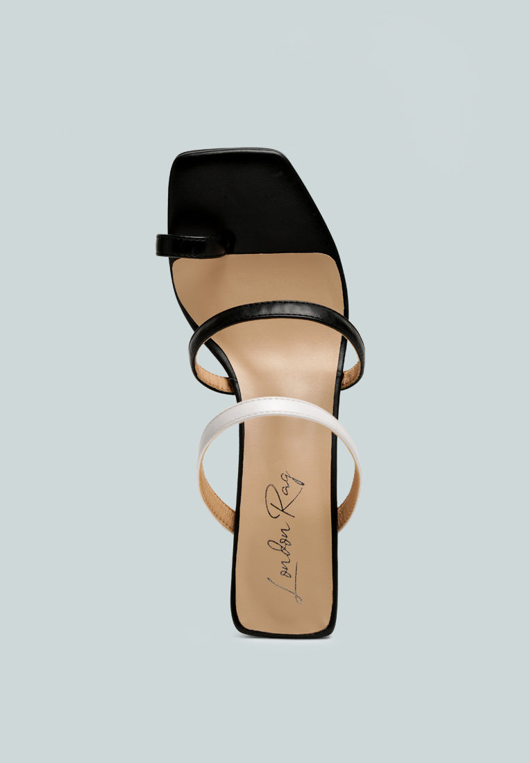 Marve Color Block Heeled Sandals-3