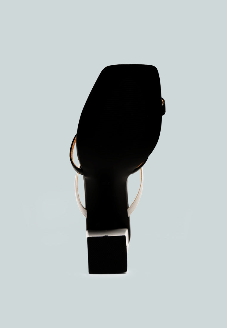 Marve Color Block Heeled Sandals-4