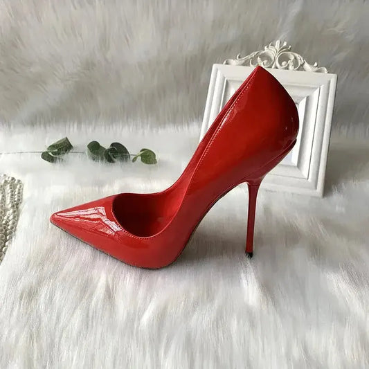 Red Special Thin Heel Stiletto Shoes-0